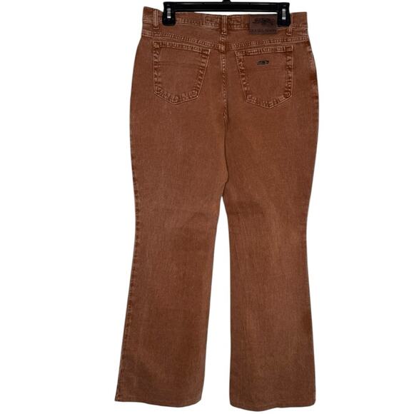 Krizia Jeans Flared Brown with Leopard Print Size 28 - Picture 3 of 14